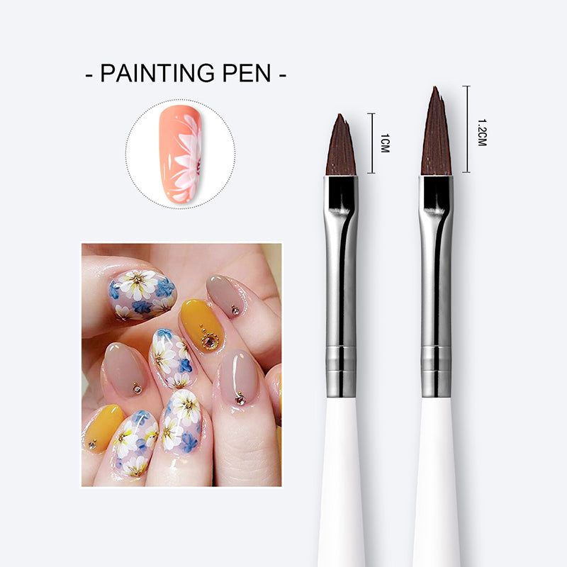 Neglebørster Nail art & Decoration 8 stk