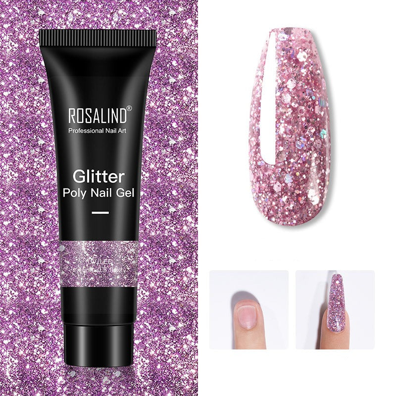 Glitter Acrylic Gel Poly neglegel 15ml