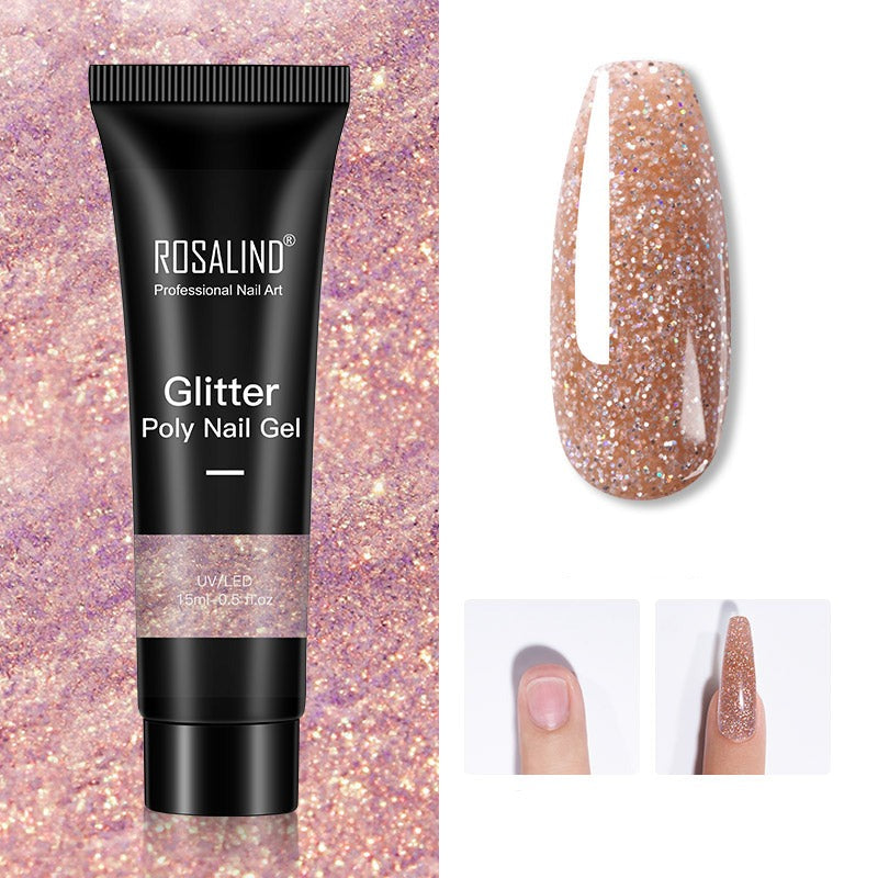 Glitter Acrylic Gel Poly neglegel 15ml