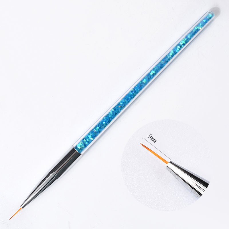 Nagelpenslar 3 pcs Nail Art Liner Borste 7/9/11mm Acrylic Liner