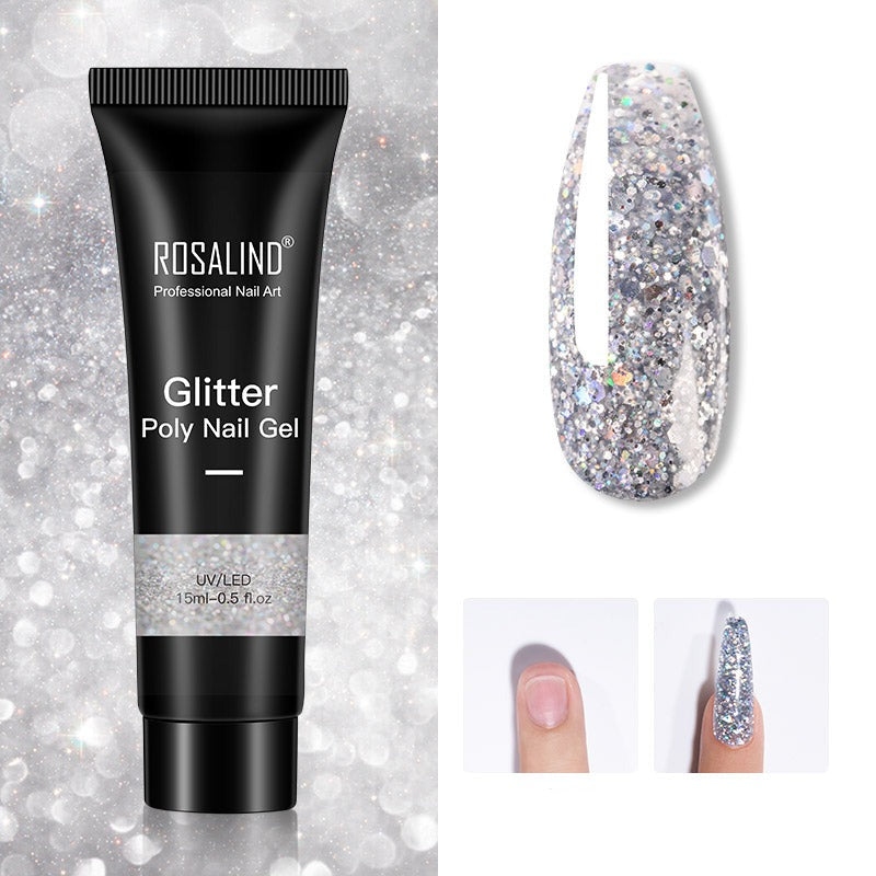 Glitter Acrylic Gel Poly neglegel 15ml